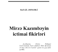 Mirzə Kazımbəyin ictimai fikirləri PDF