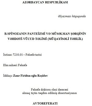 Avtoreferat - Zaur Rəşidov