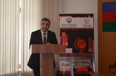 Ph.d  Mahammad Jabrailov spoke at the event "Let's read, learn, teach."