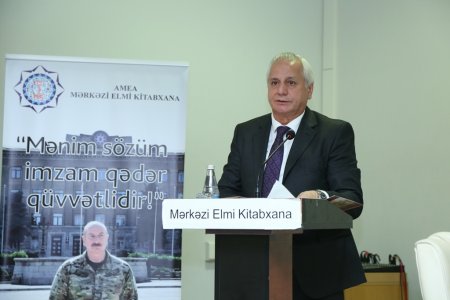 AMEA-da akademik Cahangir Kərimovun anadan olmasının 100 illiyinə həsr edilmiş konfrans keçirilib