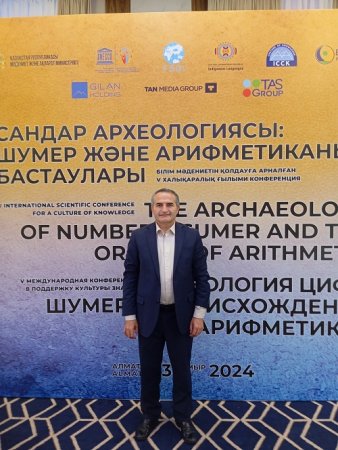 Faiq Ələkbərli Almatıda beynəlxalq elmi konfransın plenar iclasında məruzə edib