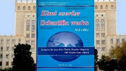 Elmi eserler №1 (40) - 2023