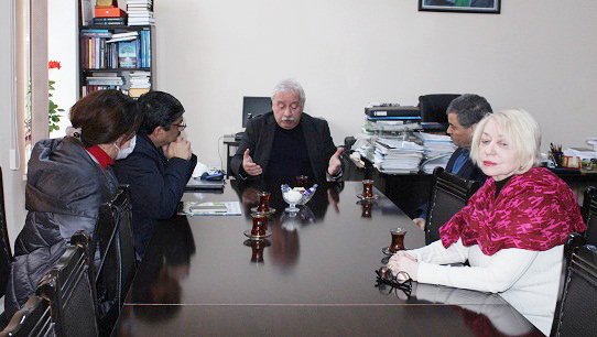 Fəlsəfə və Sosiologiya İnstitutunda Pakistanlı alimlə  görüş keçirilib