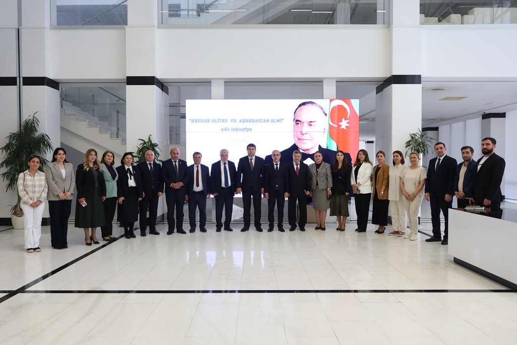 Ümummilli Lider Heydər Əliyevin anadan olmasınn 102-ci ildönümü, AMEA-nın 80 illiyi münasibətilə “Heydər Əliyev və Azərbaycan elmi” adlı lektoriya keçirilib